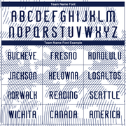 Custom White Navy Curve Lines Sublimation Volleyball Uniform Jersey