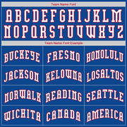 Custom Royal White-Red Authentic Throwback Rib-Knit Baseball Jersey Shirt