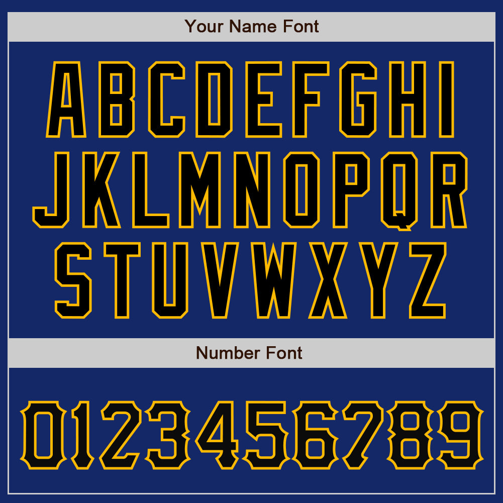 Custom Royal Black-Gold Bomber Full-Snap Varsity Letterman Jacket