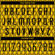 Custom Yellow Black-White Geometric Shape Sublimation Volleyball Uniform Jersey