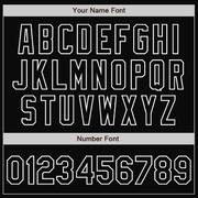 Custom White Black Bomber Full-Snap Varsity Letterman Split Fashion Jacket