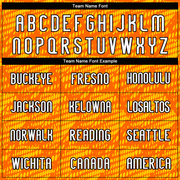 Custom Orange White-Black Lines And Dots Sublimation Volleyball Uniform Jersey