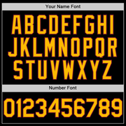 Custom Black Gold-Crimson Bomber Full-Snap Varsity Letterman Two Tone Hoodie Jacket