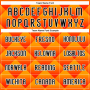 Custom Red Black-Yellow Geometric Shape Sublimation Volleyball Uniform Jersey