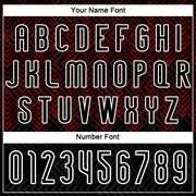 Custom Black Red-White Geometric Shape Sublimation Volleyball Uniform Jersey