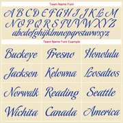 Custom Cream Red-Royal Authentic Throwback Rib-Knit Baseball Jersey Shirt