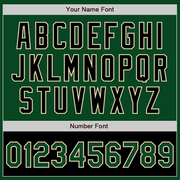 Custom Green Black-Cream Bomber Varsity Letterman Two Tone Zipper Jacket