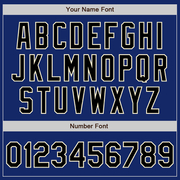 Custom Royal Black-Cream Bomber Full-Snap Varsity Letterman Two Tone Jacket