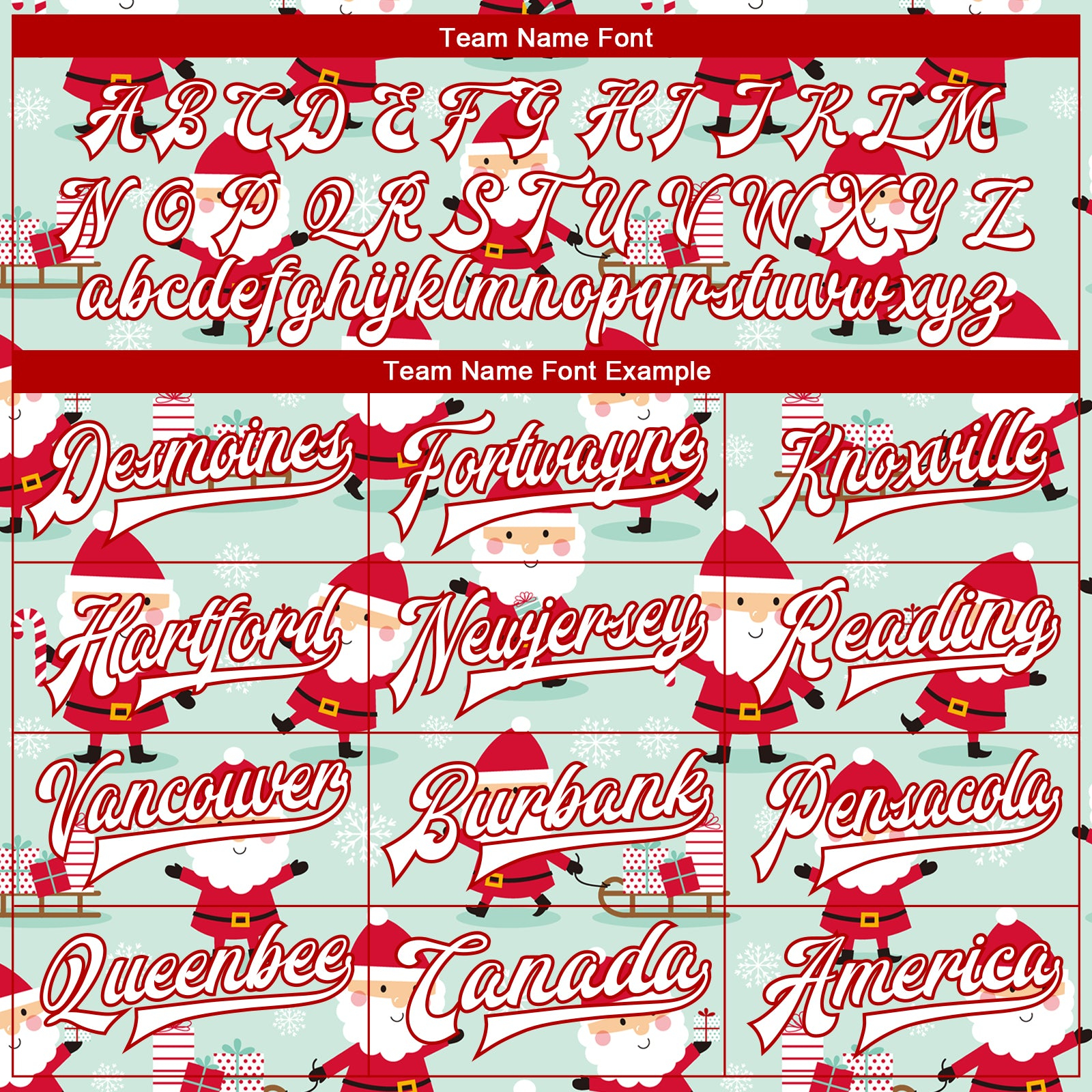 Custom Pea Green White-Red Christmas 3D Bomber Full-Snap Varsity Letterman Jacket