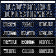 Custom Black Thunder Blue-White Geometric Shape Sublimation Volleyball Uniform Jersey