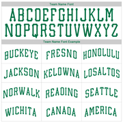 Custom White Kelly Green Authentic Throwback Rib-Knit Baseball Jersey Shirt