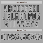 Custom Gray Black Bomber Full-Snap Varsity Letterman Two Tone Jacket