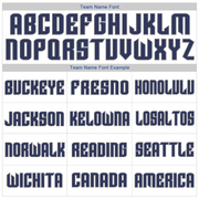 Custom White Blue-Navy Authentic Throwback Rib-Knit Baseball Jersey Shirt