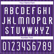 Custom Purple White-Black Lines Sublimation Volleyball Uniform Jersey