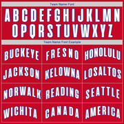 Custom Red White-Royal Authentic Throwback Rib-Knit Baseball Jersey Shirt