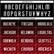 Custom Black White-Red Geometric Shape Sublimation Volleyball Uniform Jersey