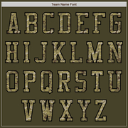 Custom Olive Camo Black-Cream Bomber Varsity Letterman Salute To Service Zipper Jacket