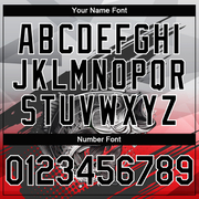 Custom Gray Black-Red Largemouth Bass Fish Fishing 3D Bomber Full-Snap Varsity Letterman Hoodie Jacket