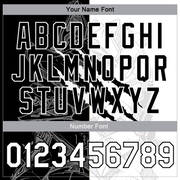 Custom Graffiti Pattern White-Black Scratch 3D Bomber Full-Snap Varsity Letterman Jacket