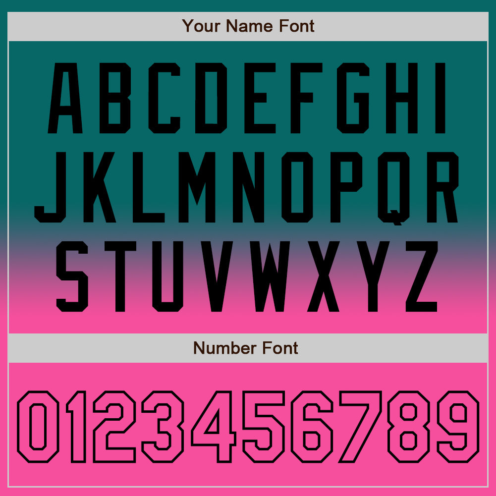 Custom Teal Pink-Black Bomber Full-Snap Varsity Letterman Fade Fashion Jacket