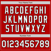 Custom Red White-Black Bomber Varsity Letterman Zipper Jacket