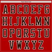 Custom Red Brown-White Bomber Varsity Letterman Two Tone Zipper Jacket