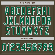 Custom Olive Kelly Green-White Bomber Full-Snap Varsity Letterman Salute To Service Jacket