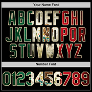 Custom Black Vintage Mexican Flag-Cream Bomber Full-Snap Varsity Letterman Lapel Collar Byron Jacket