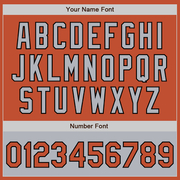 Custom Texas Orange Black-Gray Bomber Varsity Letterman Two Tone Zipper Jacket