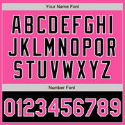 Custom Pink White-Black Bomber Varsity Letterman Two Tone Zipper Jacket