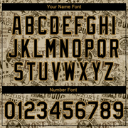 Custom Olive Black-Old Gold Military Badge 3D Pattern Design Bomber Full-Snap Varsity Letterman Salute To Service Jacket