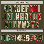 Custom Olive Vintage Mexican Flag Cream-Black Bomber Varsity Letterman Salute To Service Zipper Jacket