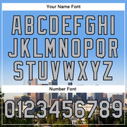 Custom Powder Blue Gray-Black Los Angeles California City Edition 3D Bomber Full-Snap Varsity Letterman Jacket