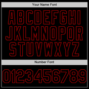 Custom Black Red Bomber Full-Snap Varsity Letterman Two Tone Lapel Collar Byron Jacket