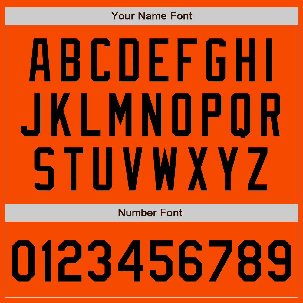 Custom Orange Black Bomber Varsity Letterman Zipper Jacket