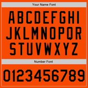 Custom Orange Black Bomber Varsity Letterman Zipper Jacket