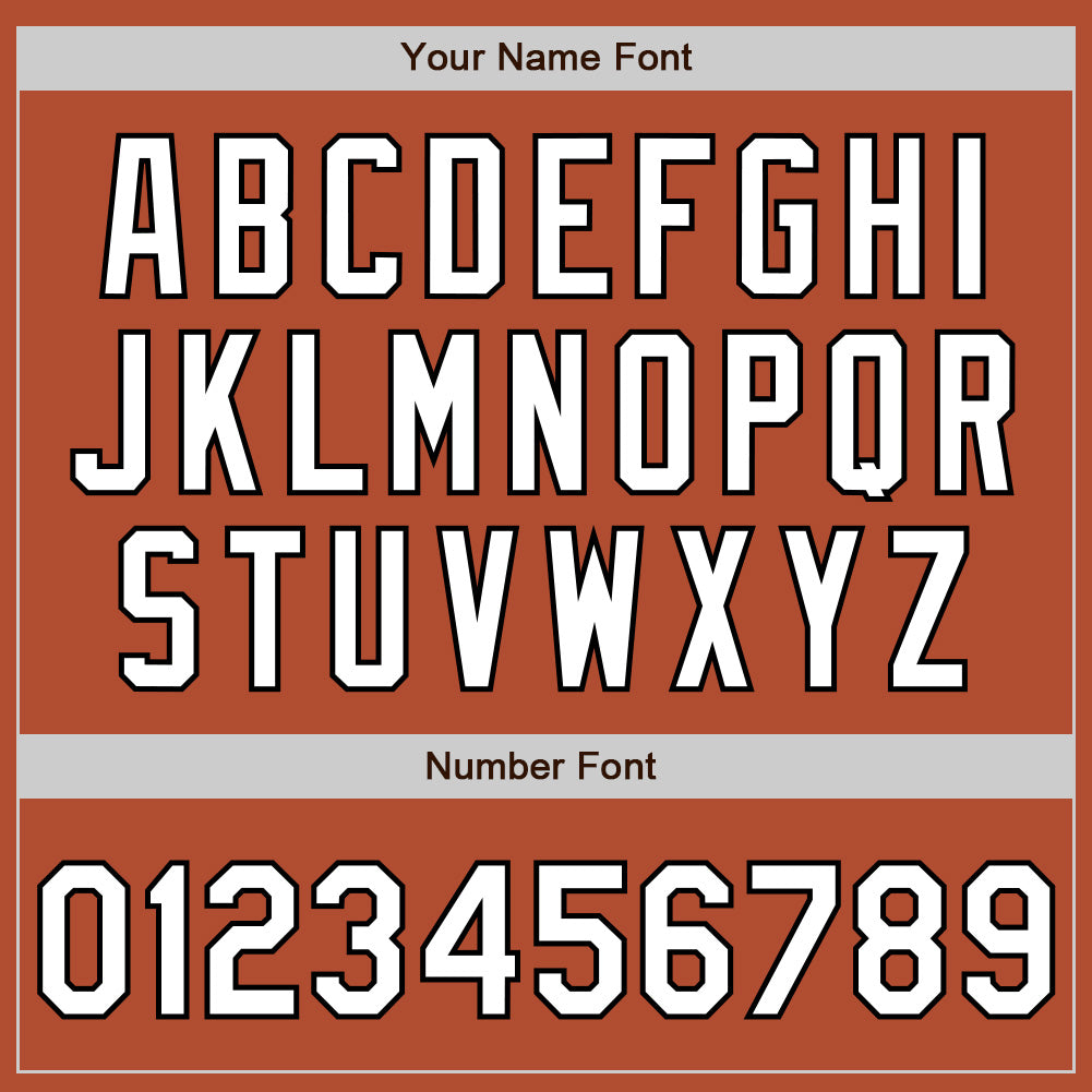 Custom Texas Orange White-Black Bomber Varsity Letterman Zipper Jacket