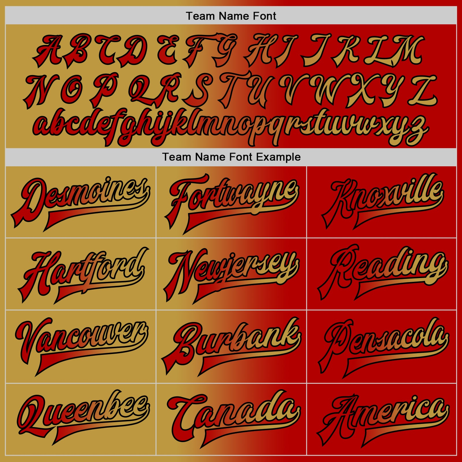 Custom Red Old Gold-Black Bomber Full-Snap Varsity Letterman Gradient Fashion Jacket