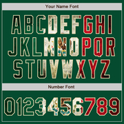 Custom Kelly Green Vintage Mexican Flag Cream-Black Bomber Varsity Letterman Zipper Jacket