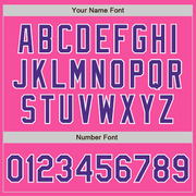 Custom Pink Purple-White Bomber Full-Snap Varsity Letterman Two Tone Jacket