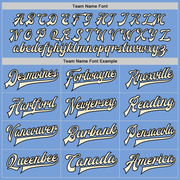 Custom Light Blue Black Red-Cream Bomber Full-Snap Varsity Letterman Split Fashion Jacket