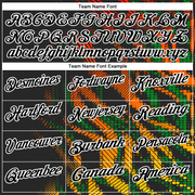 Custom Black Grass Green-White 3D Bowling Geometric Shape Performance Polo Shirt