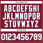 Custom Crimson White-Light Blue Performance Vapor Golf Polo Shirt