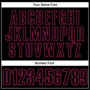 Custom Black Hot Pink-White 3D Pink Ribbon Breast Cancer Awareness Month Women Health Care Support Performance Polo Shirt