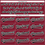 Custom Crimson Black-White Performance Vapor Golf Polo Shirt