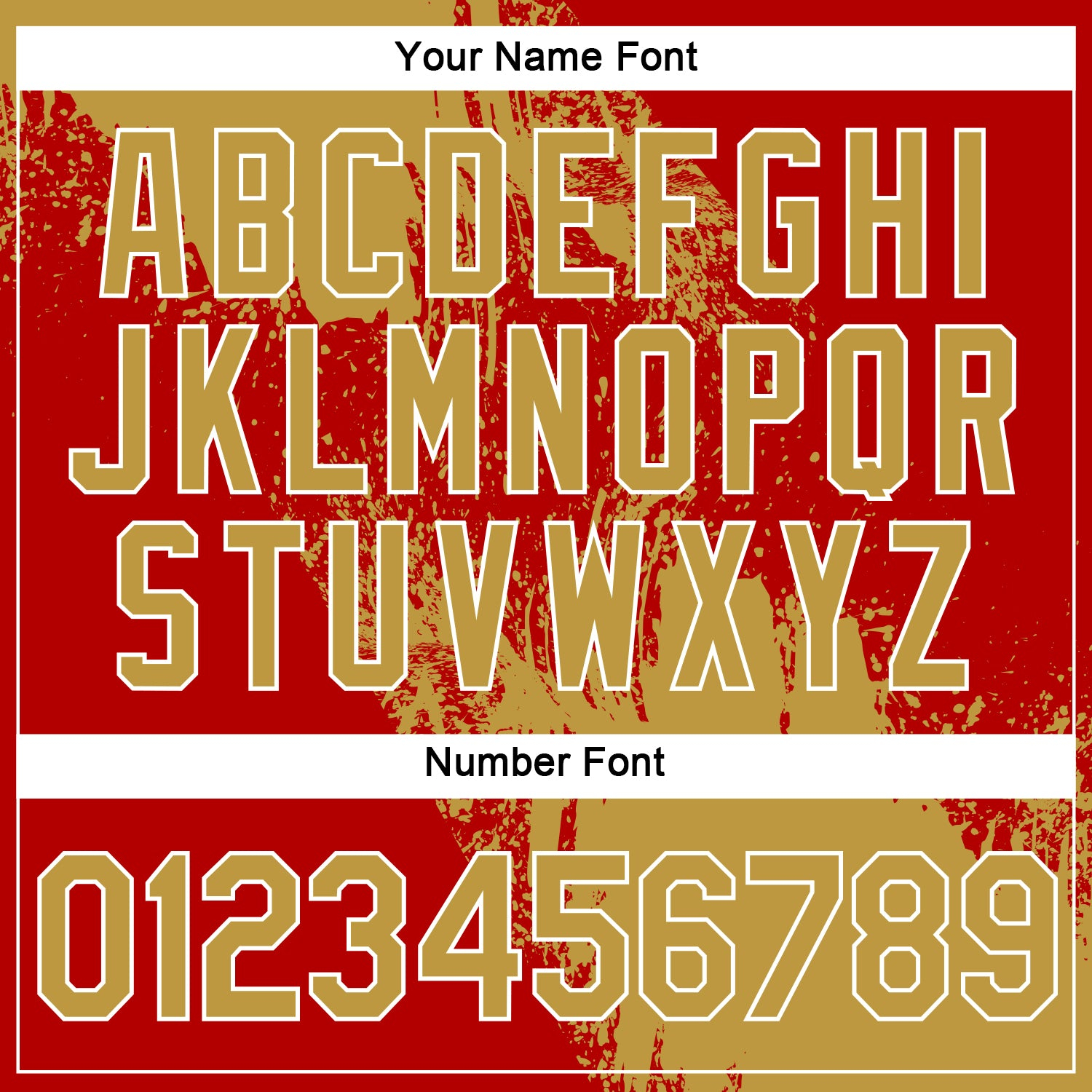 Custom Old Gold Red-White 3D Pattern Design Abstract Brush Stroke Performance Polo Shirt