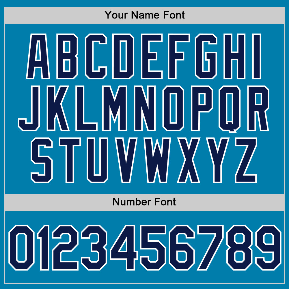 Custom Panther Blue Navy-White Performance Vapor Golf Polo Shirt