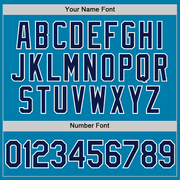 Custom Panther Blue Navy-White Performance Vapor Golf Polo Shirt