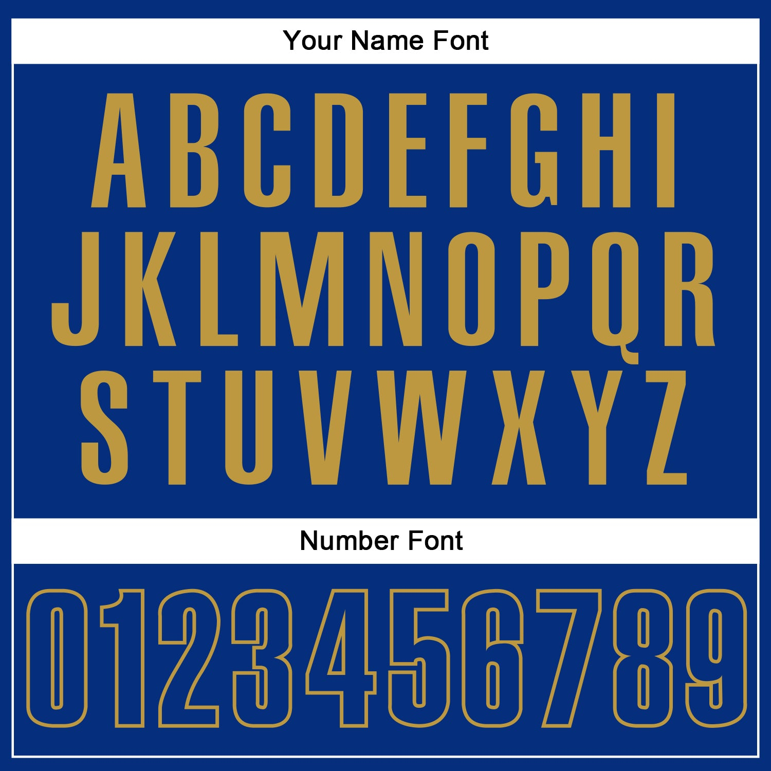 Custom Royal Old Gold Performance Vapor Golf Polo Shirt