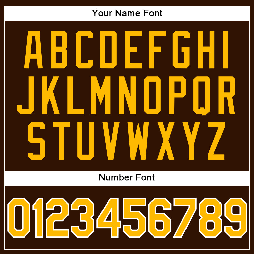 Custom Brown Gold-White Performance Vapor Golf Polo Shirt